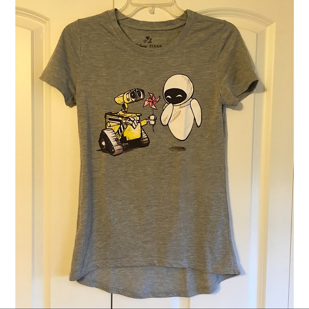 Disney Pixar Wall-e T-shirt Heather Grey Sz S